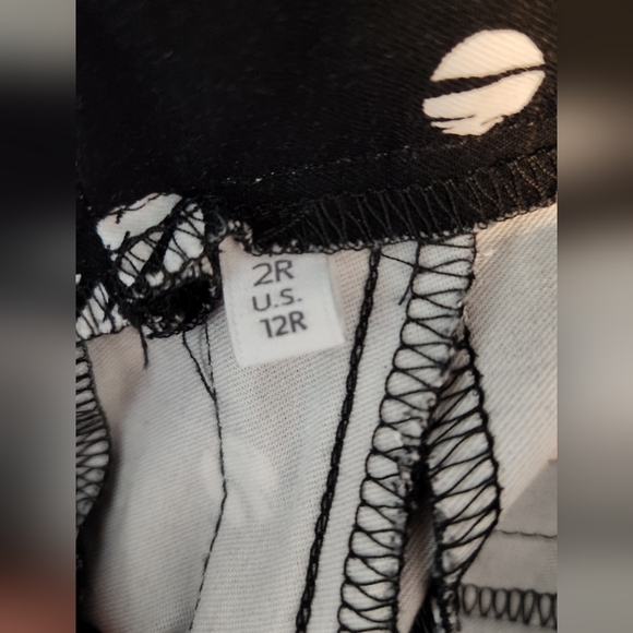 Women's Chico's Palazzo Wide Leg Black Briggitte w/ White Polka Dots 2R U.S. 12R - Picture 8 of 8